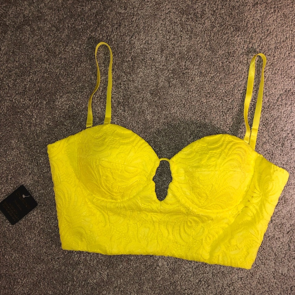 BEBE Crochet Crop Top